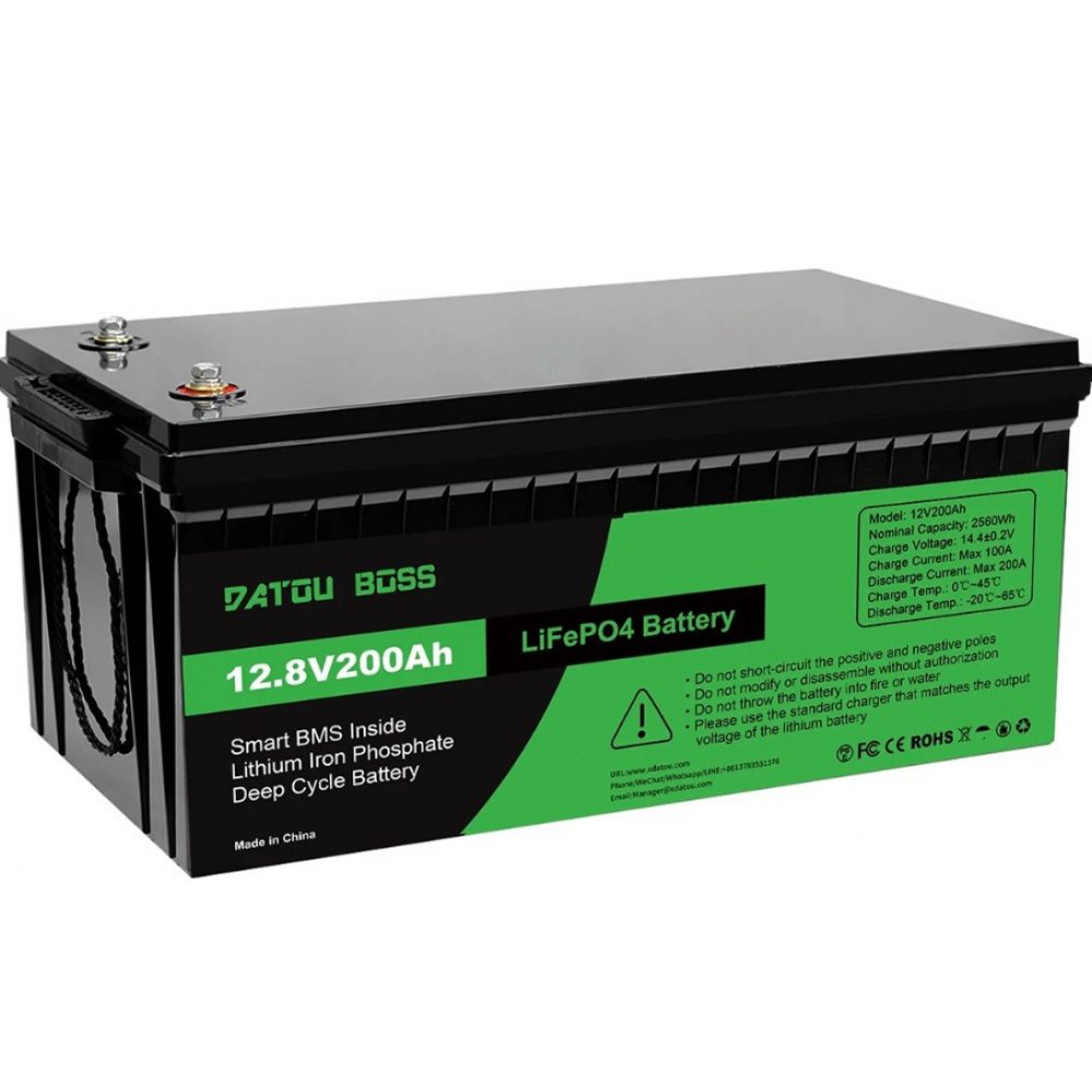 a-7007958282_lifepo4-12v-200ah-1000x1000 LiFePO4 12V 200Ah акумулятор Datouboss літій-залізо-фосфатний для систем безперебійного живлення будинку - Зображення 1