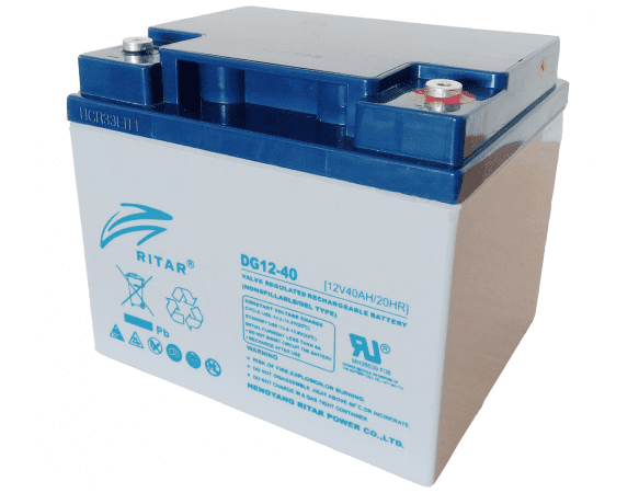 Аккумуляторная батарея GEL RITAR DG12-40, Gray Case, 12V 40.0Ah