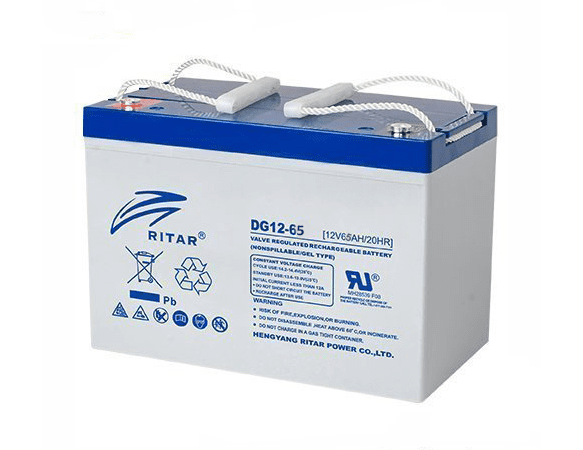 Аккумуляторная батарея GEL RITAR DG12-65, Gray Case, 12V 65Ah